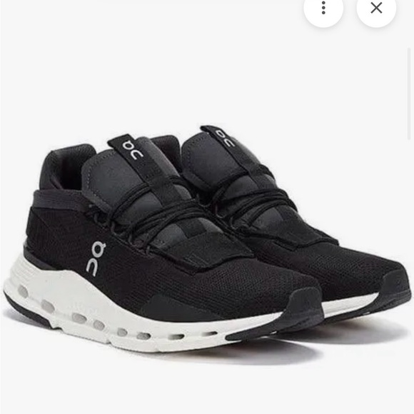 On Clouds Shoes - On Running Women's Cloudnova (Style 26.99113) Black/White